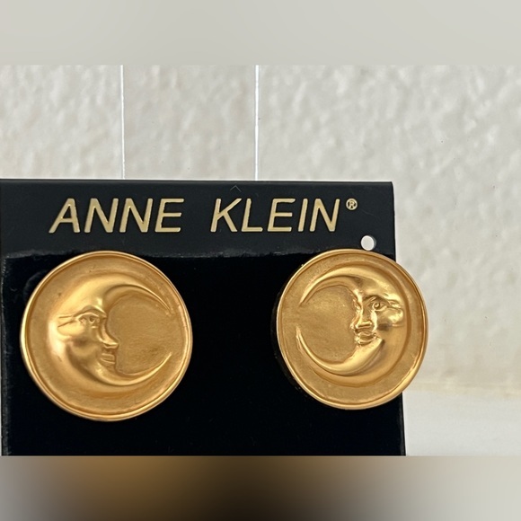 Anne Klein Rare Moon‎ Vintage Earrings - Picture 1 of 4